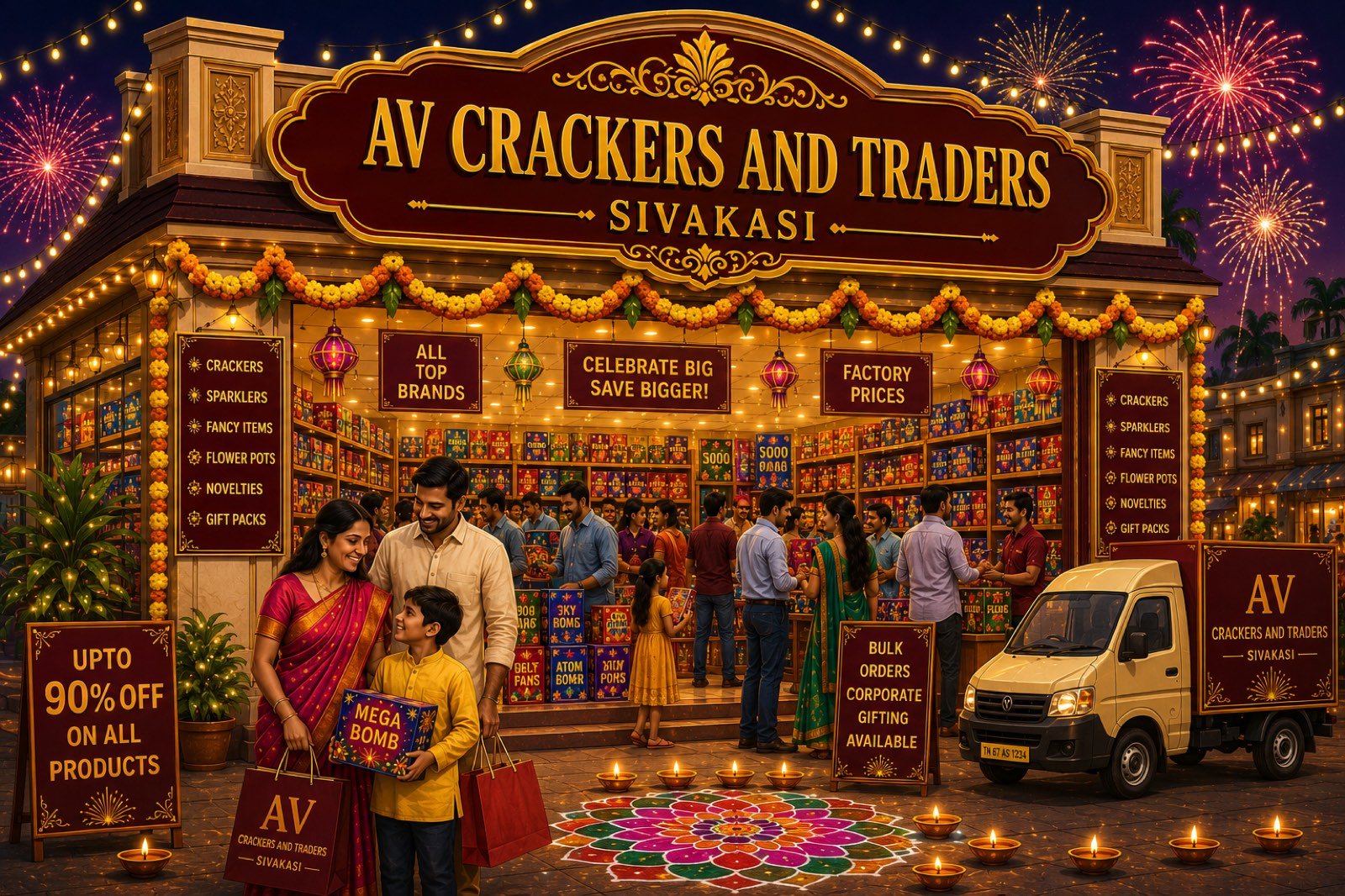 AV Crackers store, Sivakasi